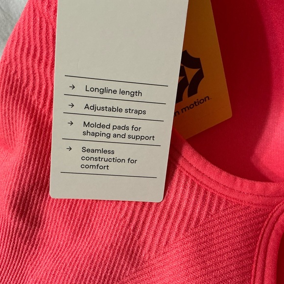 All in Motion Coral Medium Support Sports Bra Size M - Picture 6 of 8